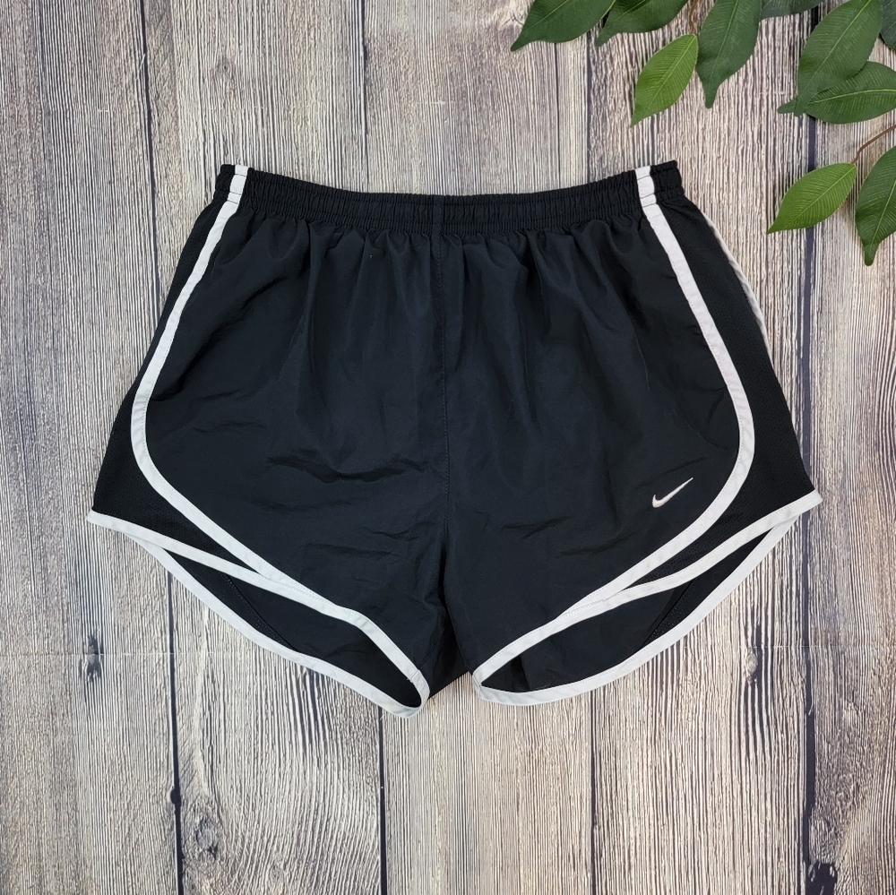 Nike Dri-Fit Active Black and White Athletic Shorts